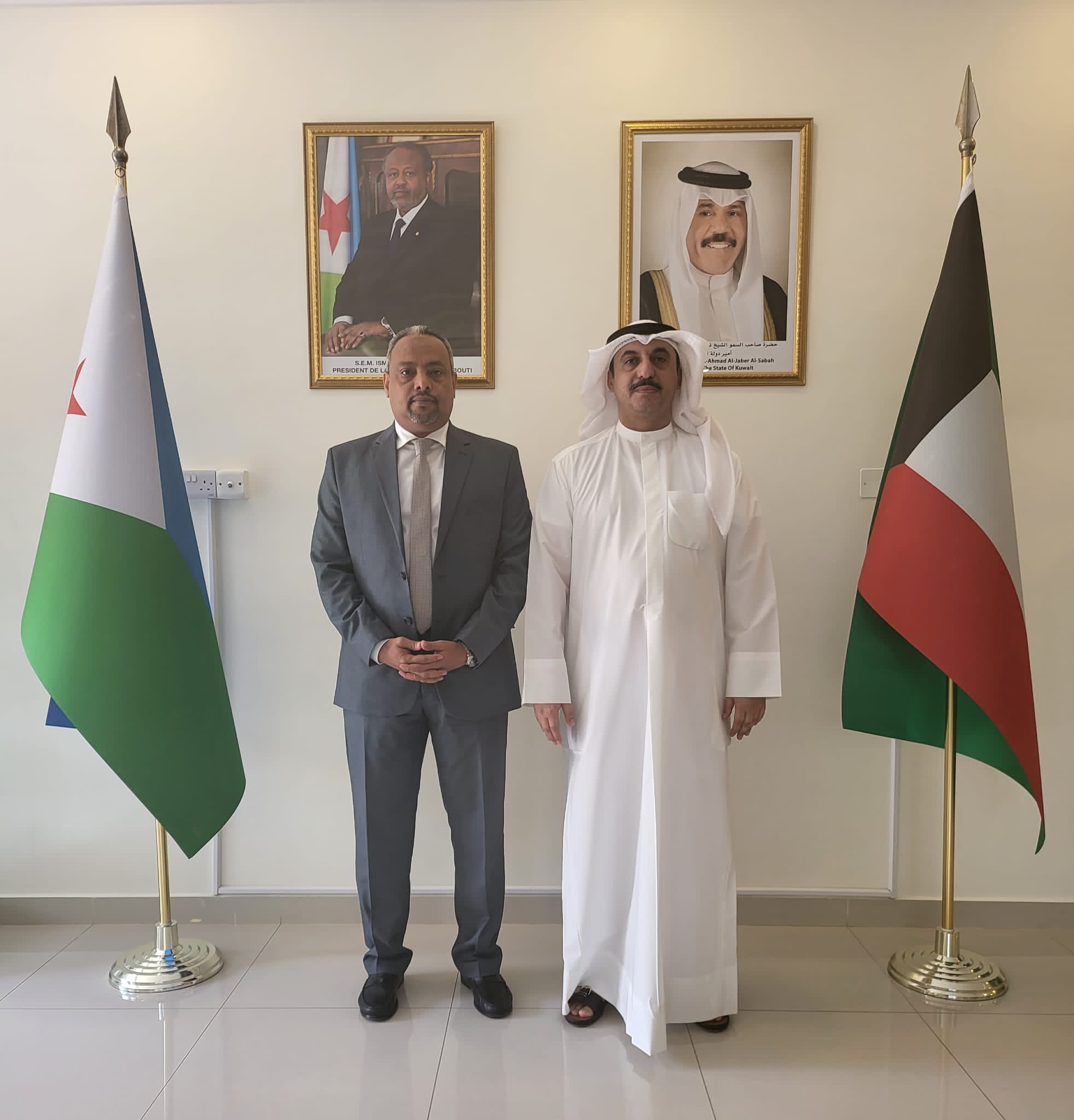 زيارة سفيردولة الكويت لدى جمهورية جيبوتي لسفارة